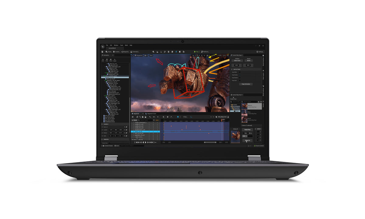 Lenovo ThinkPad P16 Laptop - 40.6 cm (16") - Intel® Core™ i7-14700HX - 32 GB DDR5-SDRAM - 1 TB SSD - NVIDIA RTX 2000 Ada - Wi-Fi 6E - Windows 11 Pro - Grey / Black
