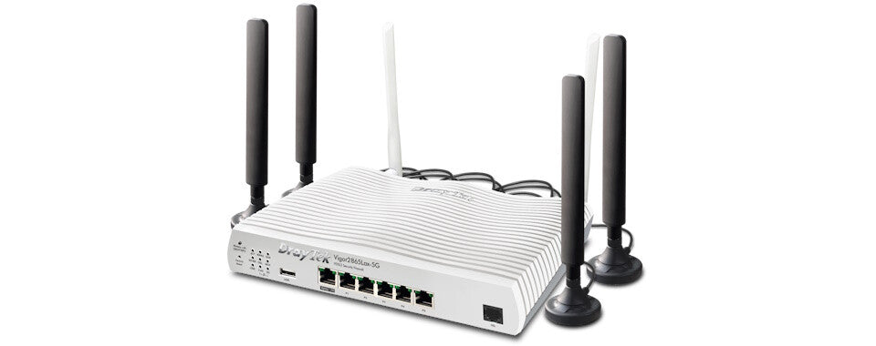 DrayTek Vigor 2865LAX-5G - Gigabit Ethernet Dual-band (2.4 GHz / 5 GHz) Wi-Fi 6 Wireless Router