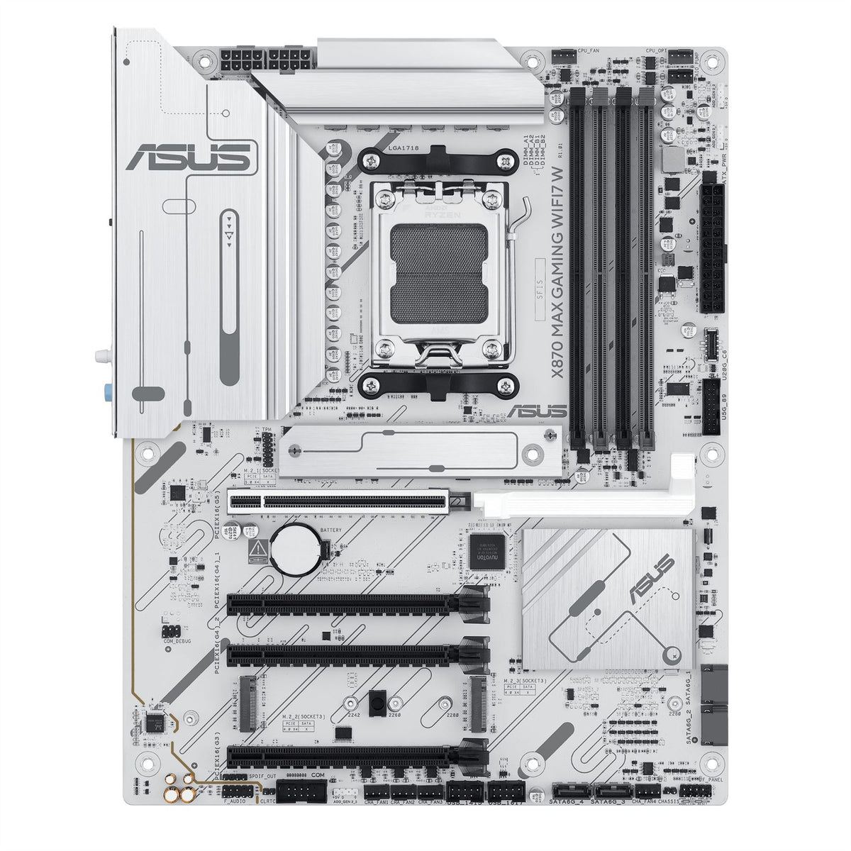 ASUS X870 MAX GAMING WIFI7 W ATX motherboard - AMD X870 Socket AM5