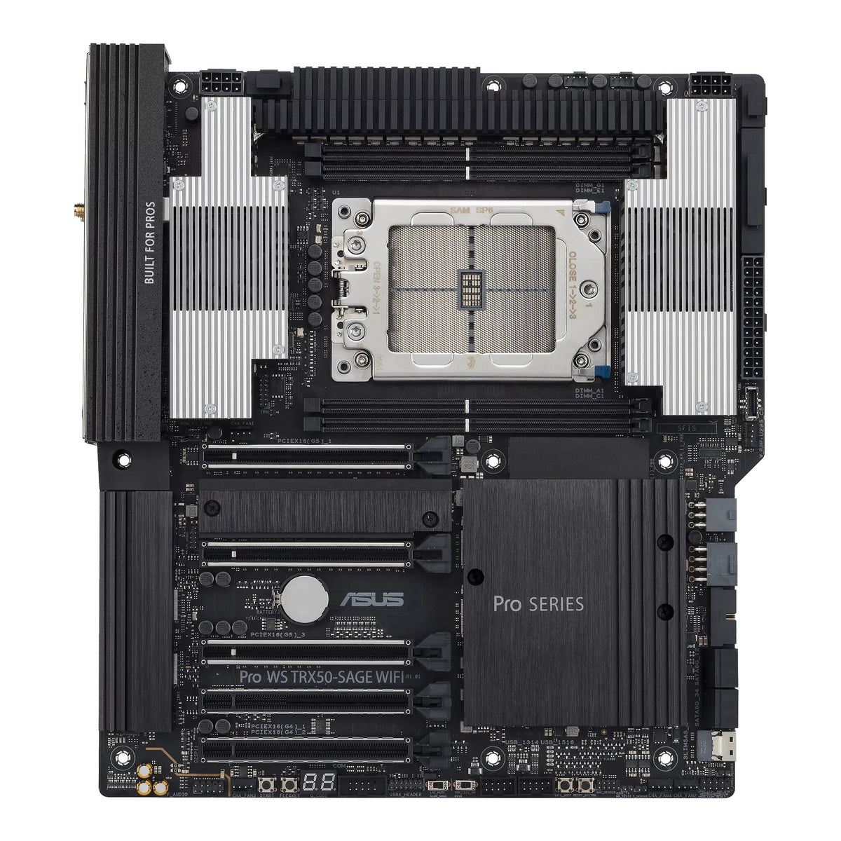 Socket Str5 ASUS Pro WS TRX50-SAGE WIFI ATX motherboard - AMD TRX50 Socket sTR5 ...