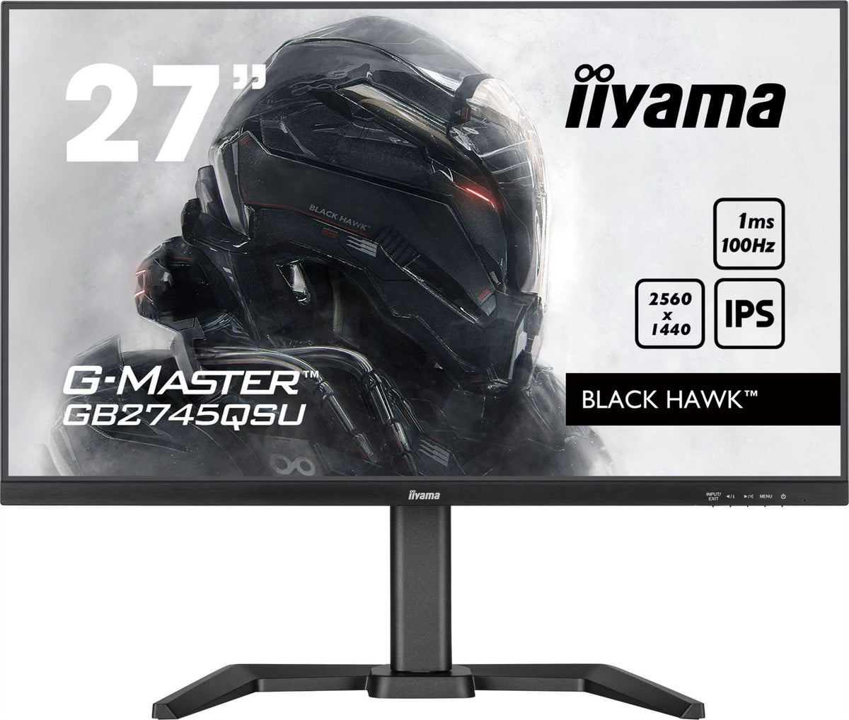 iiyama G-MASTER GB2745QSU-B2 - 68.6 cm (27&quot;) - 2560 x 1440 pixels WQHD LED Monitor