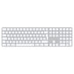 Apple Magic - USB Wired + Bluetooth Keyboard in White (QWERTZ Norwegian)