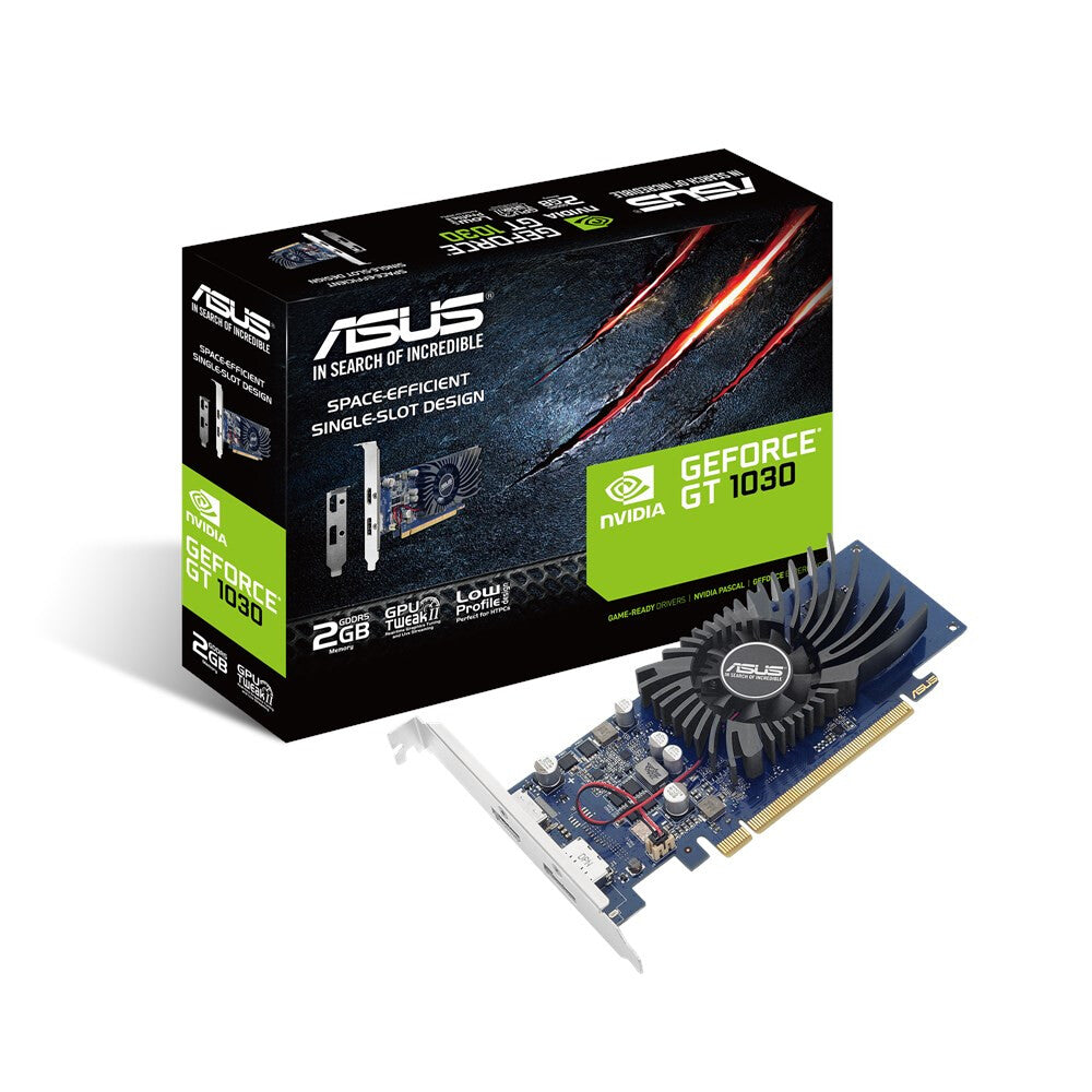 ASUS Low Profile - NVIDIA 2 GB GDDR5 GeForce GT 1030 graphics card