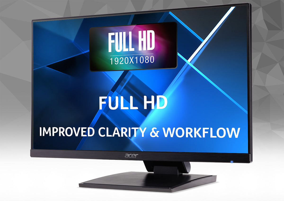 Acer UT1 UT241Y - 60.5 cm (23.8") - 1920 x 1080 pixels FHD LED Touchscreen Monitor