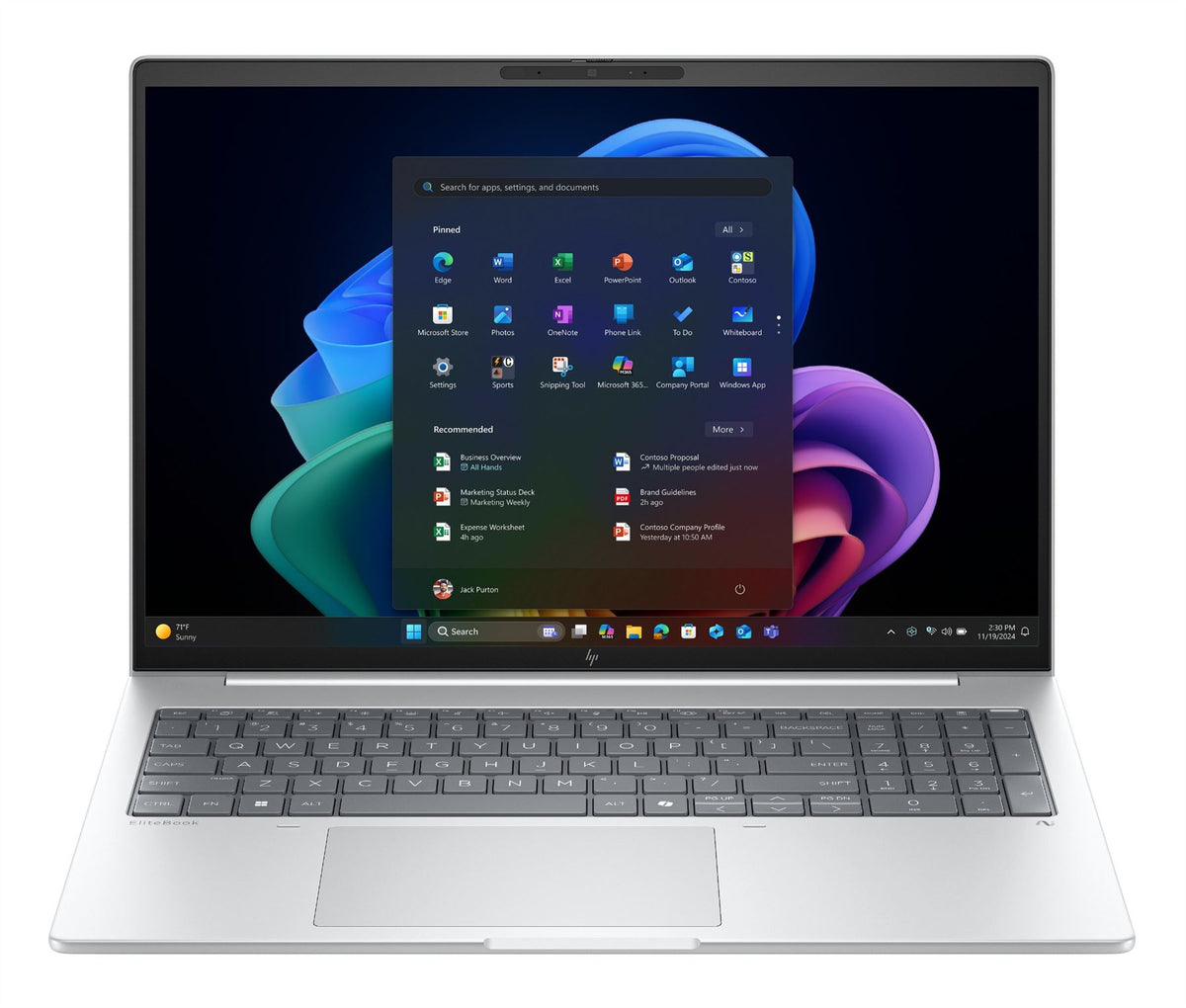 HP EliteBook 8 G1a 16 inch Notebook Next Gen AI PC Wolf Pro Security Edition Copilot+ PC AMD Ryzen™ AI 5 340 Laptop 40.6 cm (16") WUXGA 32 GB DDR5-SDRAM 1 TB SSD Wi-Fi 7 (802.11be) Windows 11 Pro Silver