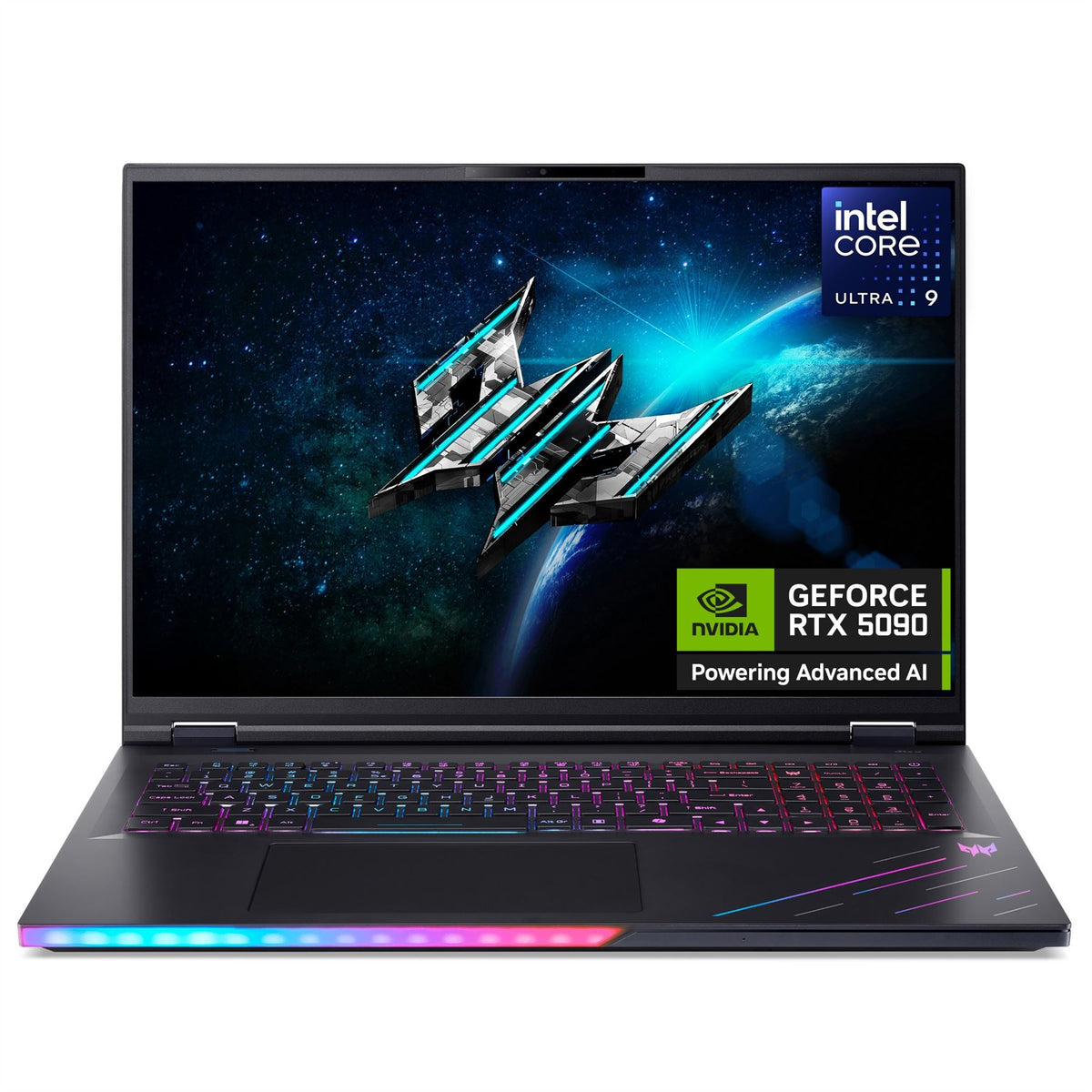 Acer Predator Helios 18 AI Laptop - 45.7 cm (18&quot;) - Intel® Core™ Ultra 9 275HX - 32GB DDR5-SDRAM - 1 TB SSD - NVIDIA GeForce RTX 5080 - Wi-Fi 7 - Windows 11 Home - Black