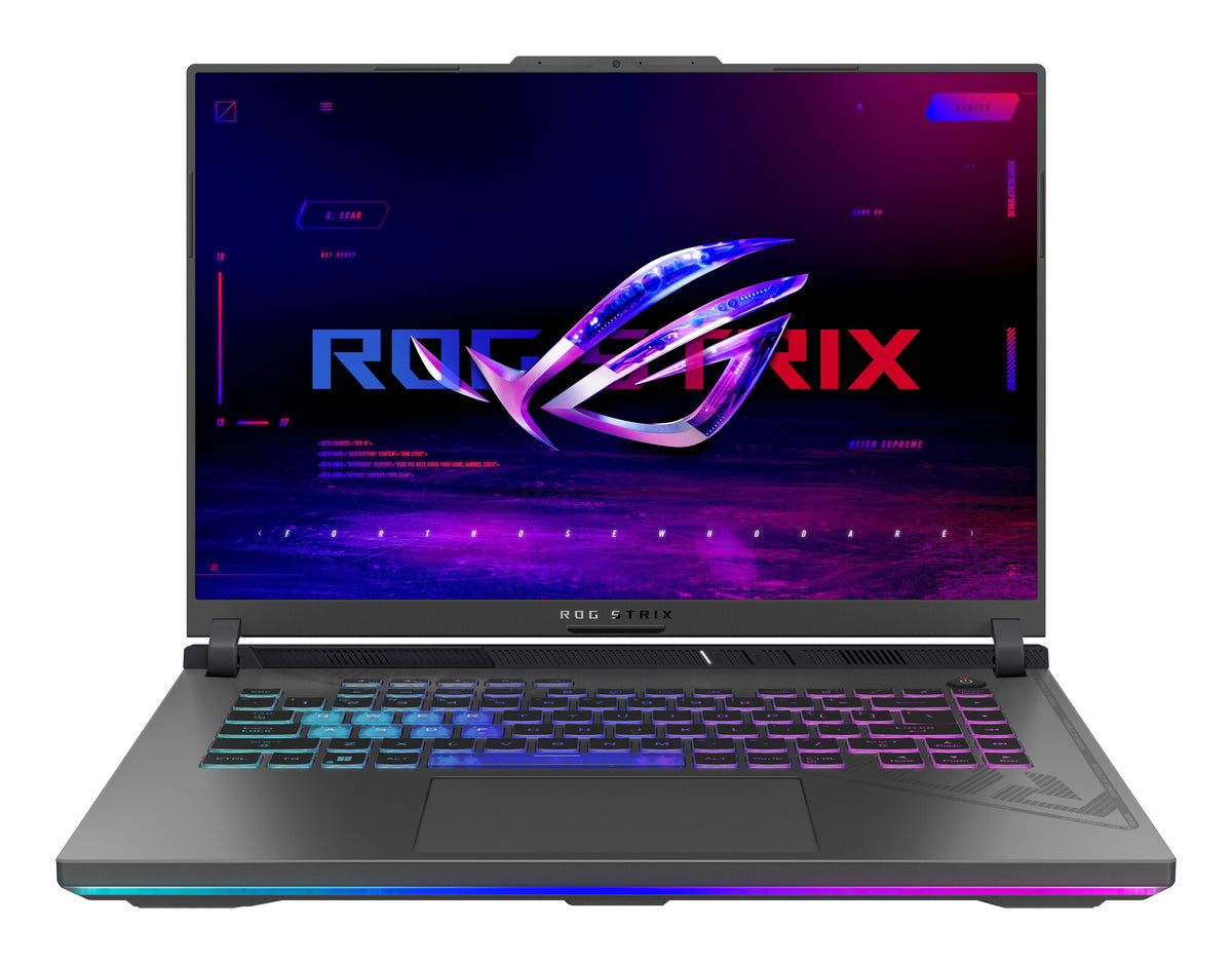 ASUS ROG Strix G16 Laptop - 40.6 cm (16") - Intel® Core™ i5-13450HX - 16 GB DDR5-SDRAM - 512 GB SSD - NVIDIA GeForce RTX 4060 - Wi-Fi 6E - Windows 11 Home - Black / Grey
