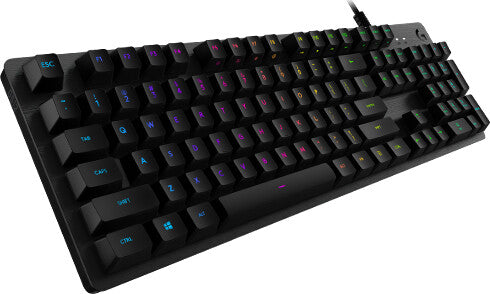 Logitech G - G512 CARBON LIGHTSYNC RGB - USB Wired RGB Mecha-membrane RGB Gaming Keyboard in Carbon (QWERTY UK)