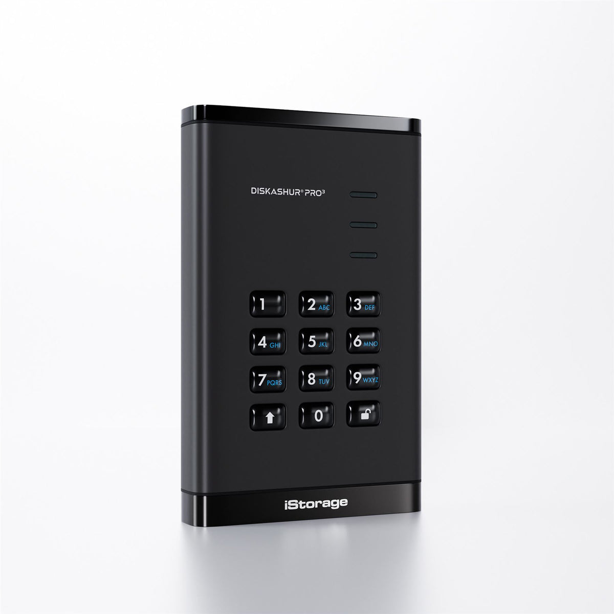 iStorage diskAshur PRO³ HDD 4TB | Secure Portable Hard Drive |FIPS 140-3 Level 3 compliant | AES-XTS 256-bit Hardware Encryption | PIN protected | OS & Platform Independent |GDPR, TAA Compliant|Brute force hack defence | Dust/Water Resistant