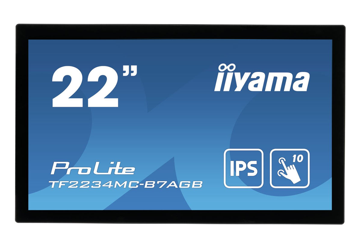 iiyama ProLite TF2234MC-B7AGB Computer Monitor 54.6 cm (21.5") 1920 x 1080 pixels Full HD LED Touchscreen Multi-user Black