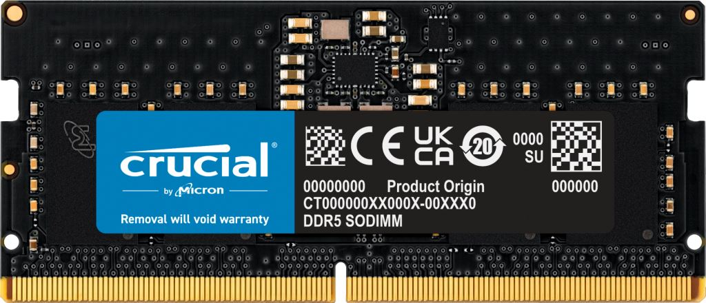 Crucial CT8G56C46S5T memory module 8 GB 1 x 8 GB DDR5 5600 MHz ECC