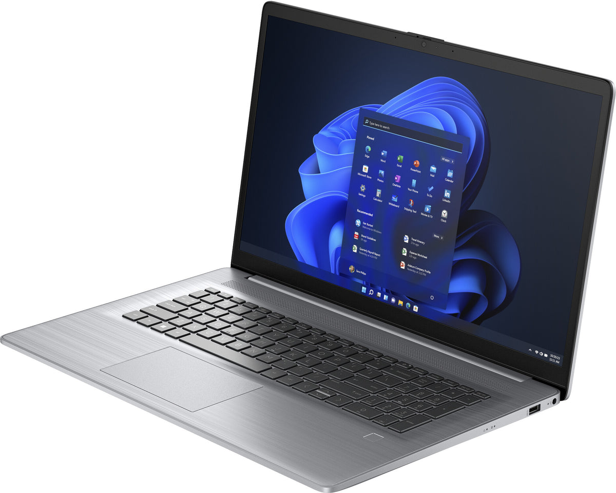 HP 470 G10 Laptop - 43.9 cm (17.3") - Intel® Core™ i7-1355U - 16 GB DDR4-SDRAM - 512 GB SSD - Wi-Fi 6 - Windows 11 Pro - Grey