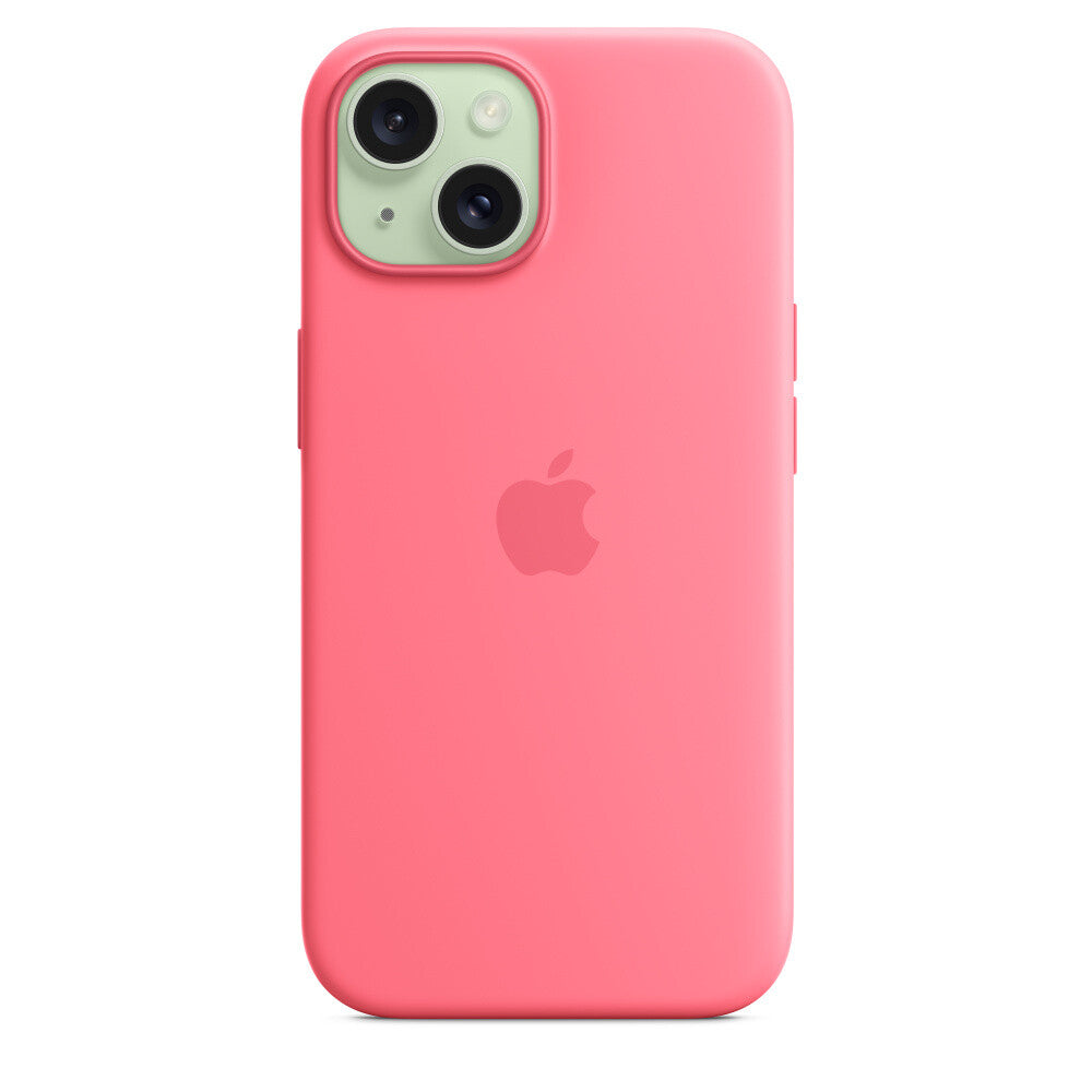 Apple MWN93ZM/A - Silicone Case with MagSafe for iPhone 15 in Pink