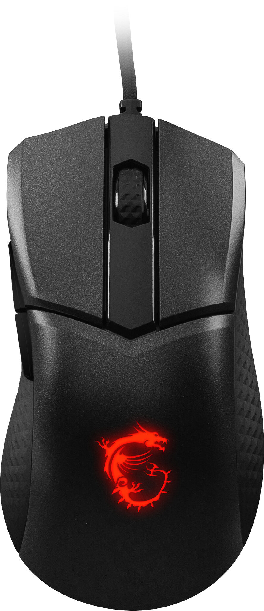 MSI CLUTCH GM31 LIGHTWEIGHT - USB Type-A Optical mouse in Black - 12,000 DPI
