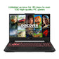 ASUS TUF Gaming A15 Laptop - 39.6 cm (15.6") - AMD Ryzen™ 5 7535HS - 16 GB DDR5-SDRAM - 512 GB SSD - NVIDIA GeForce RTX 4050 - Wi-Fi 6 - Windows 11 Home - Grey