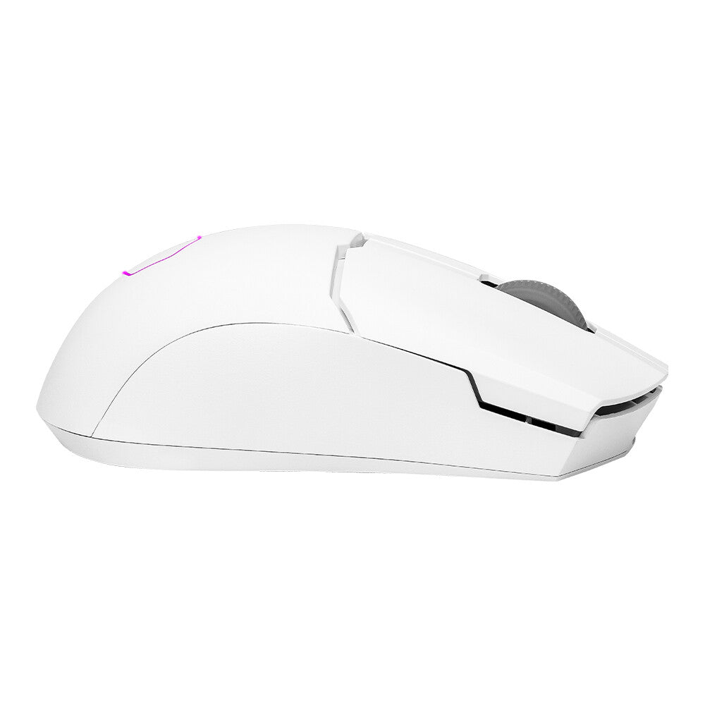 Cooler Master MM712 - RF Wireless + Bluetooth + USB Type-A Optical Mouse in White - 19,000 DPI