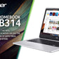 Acer Chromebook 314 - 35.6 cm (14") - Touchscreen - Intel® Pentium® Silver - 8 GB LPDDR4x-SDRAM - 128 GB SSD - Wi-Fi 5 - ChromeOS - Silver