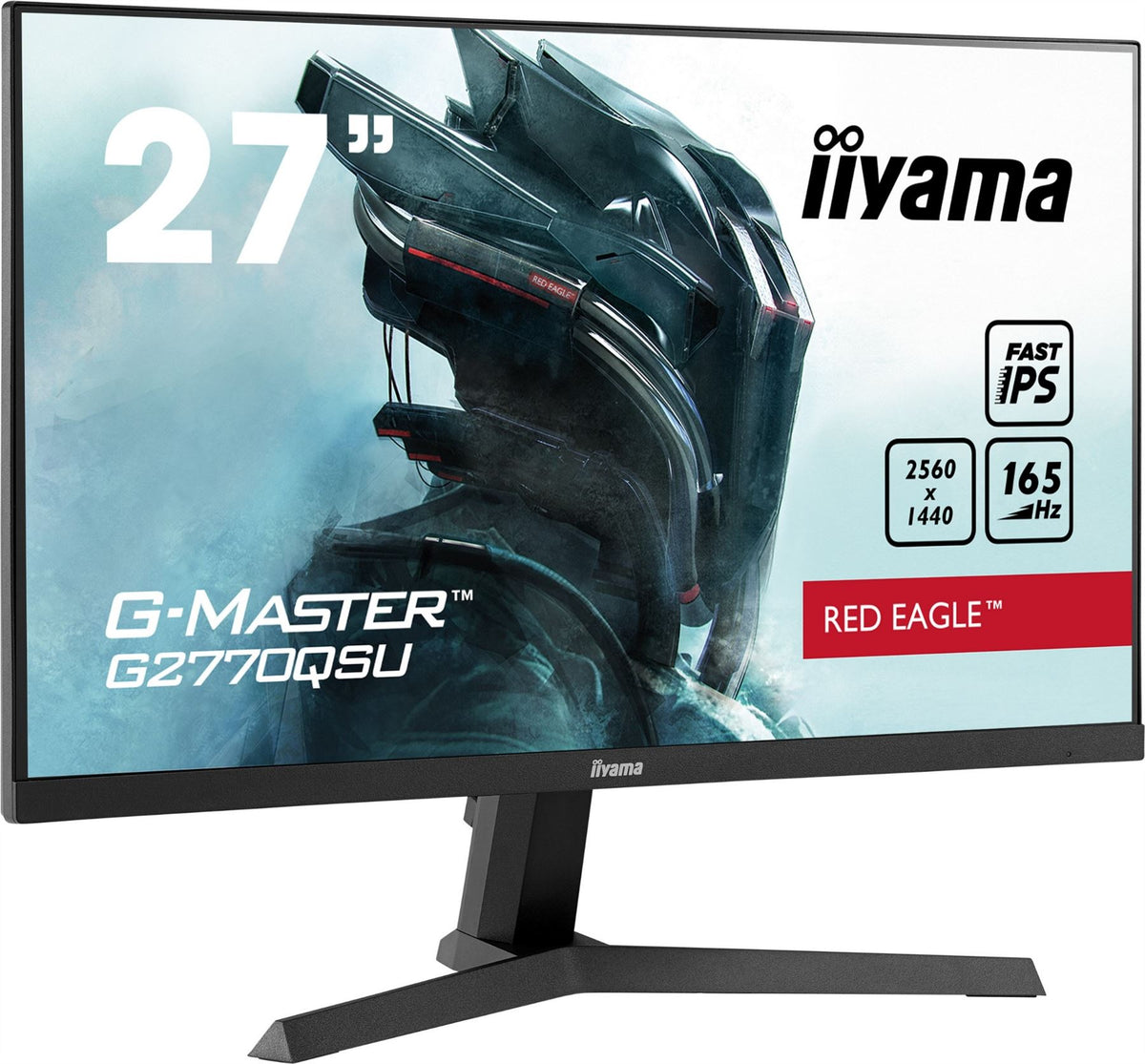 iiyama G-MASTER G2770QSU-B1 Computer Monitor 68.6 cm (27") 2560 x 1440 pixels Wide Quad HD LCD Black