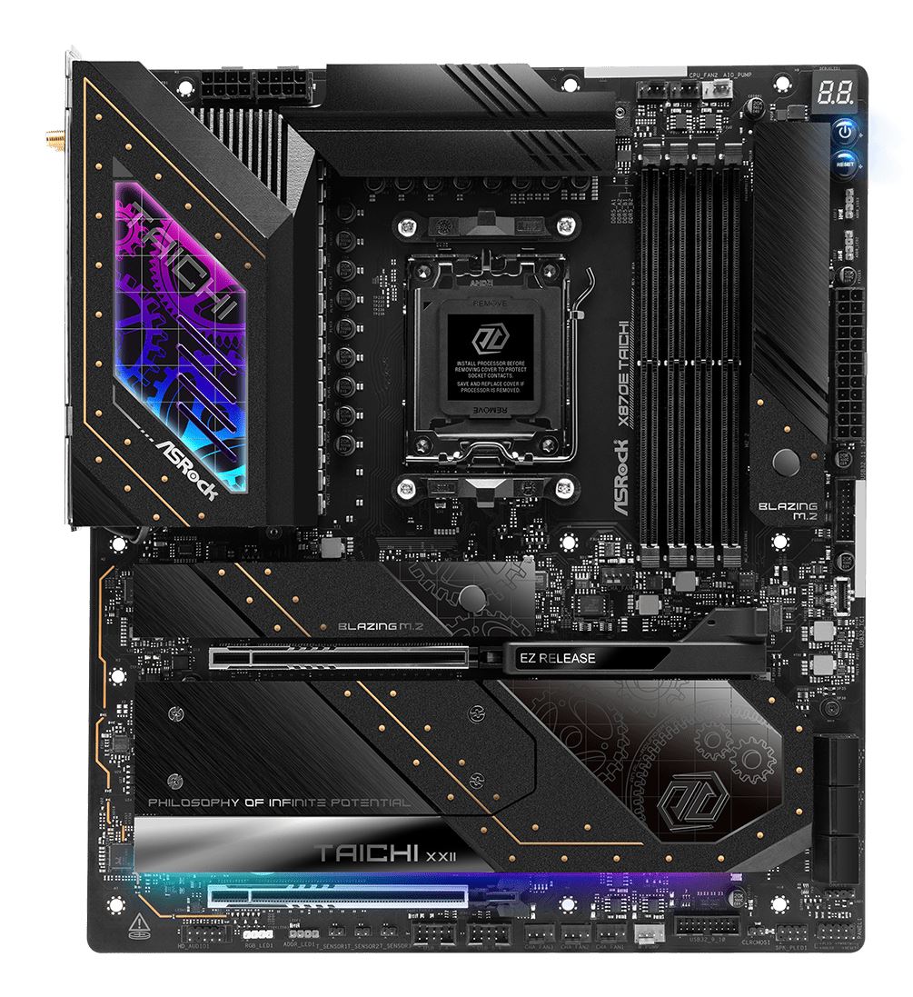 Asrock X870E Taichi Extended ATX motherboard - AMD X870E Socket AM5