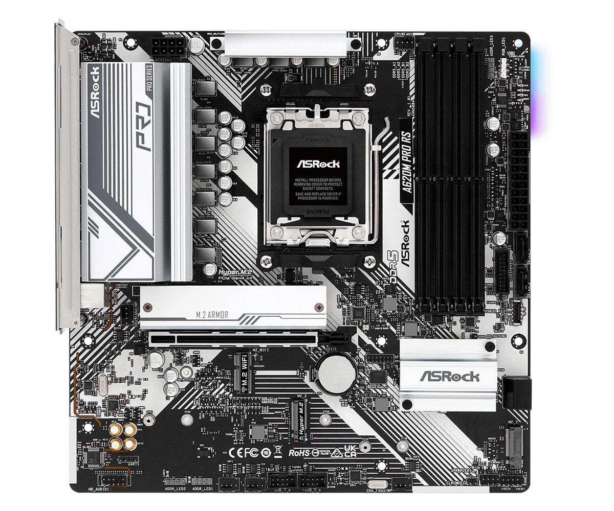 Asrock A620M Pro "Racesport Edition" micro ATX motherboard - AMD A620 Socket AM5