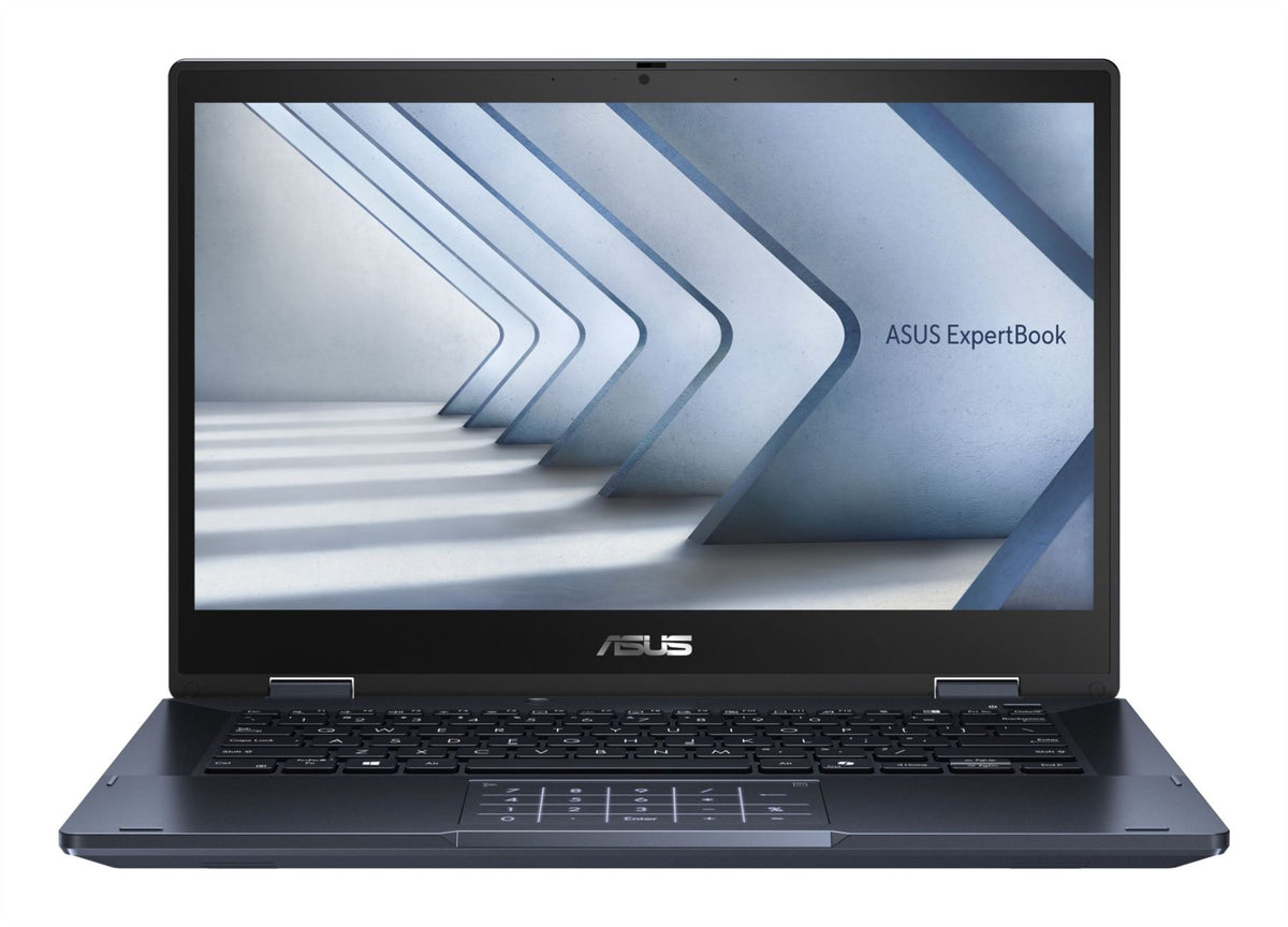 ASUS ExpertBook B3 Flip B3402FV-EC582XA Intel Core 5 120U Hybrid (2-in-1) 35.6 cm (14&quot;) Touchscreen Full HD 8 GB DDR4-SDRAM 256 GB SSD Wi-Fi 6E (802.11ax) Windows 11 Pro Education Black