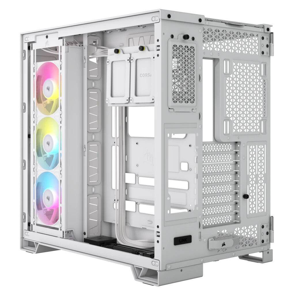 Corsair iCUE LINK 6500X RGB ATX Mid Tower Case in White