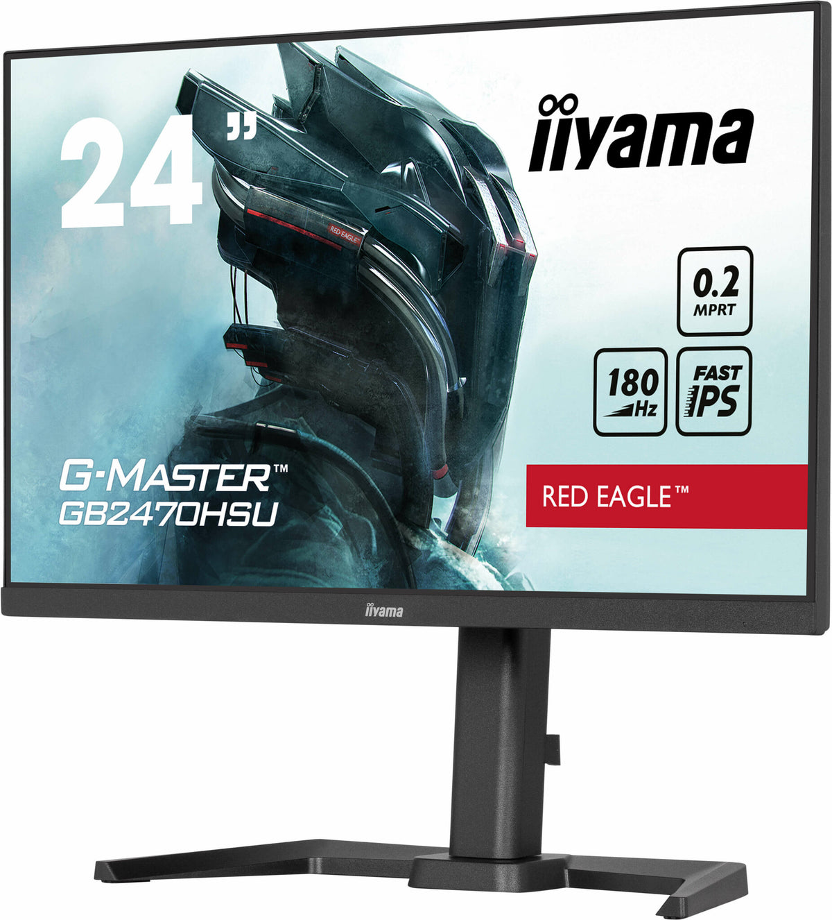iiyama G-MASTER GB2470HSU-B6 - 60.5 cm (23.8") - 1920 x 1080 pixels Full HD LCD Monitor