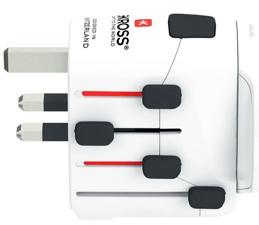 Skross 1.103180 mobile device charger Digital camera Laptop Smartphone White AC Indoor