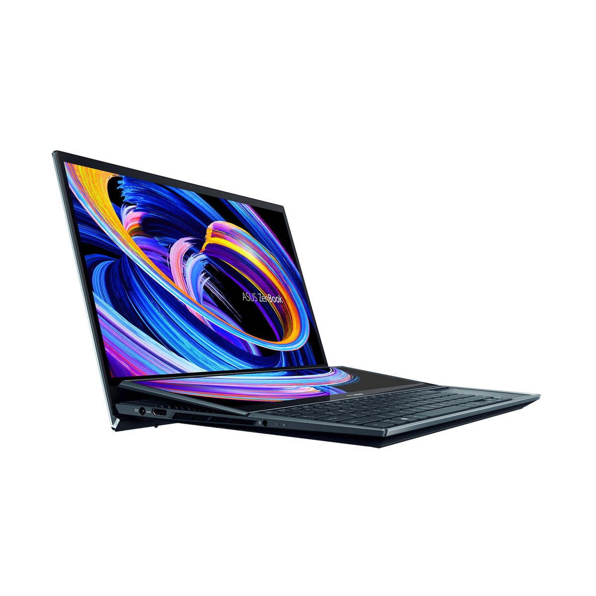 ASUS Zenbook Pro Duo 15 OLED Laptop - 39.6 cm (15.6&quot;) - Touchscreen - Intel® Core™ i9-12900H - 32 GB LPDDR5-SDRAM - 1 TB SSD - NVIDIA GeForce RTX 3070 Ti - Wi-Fi 6 - Windows 11 Home - Blue