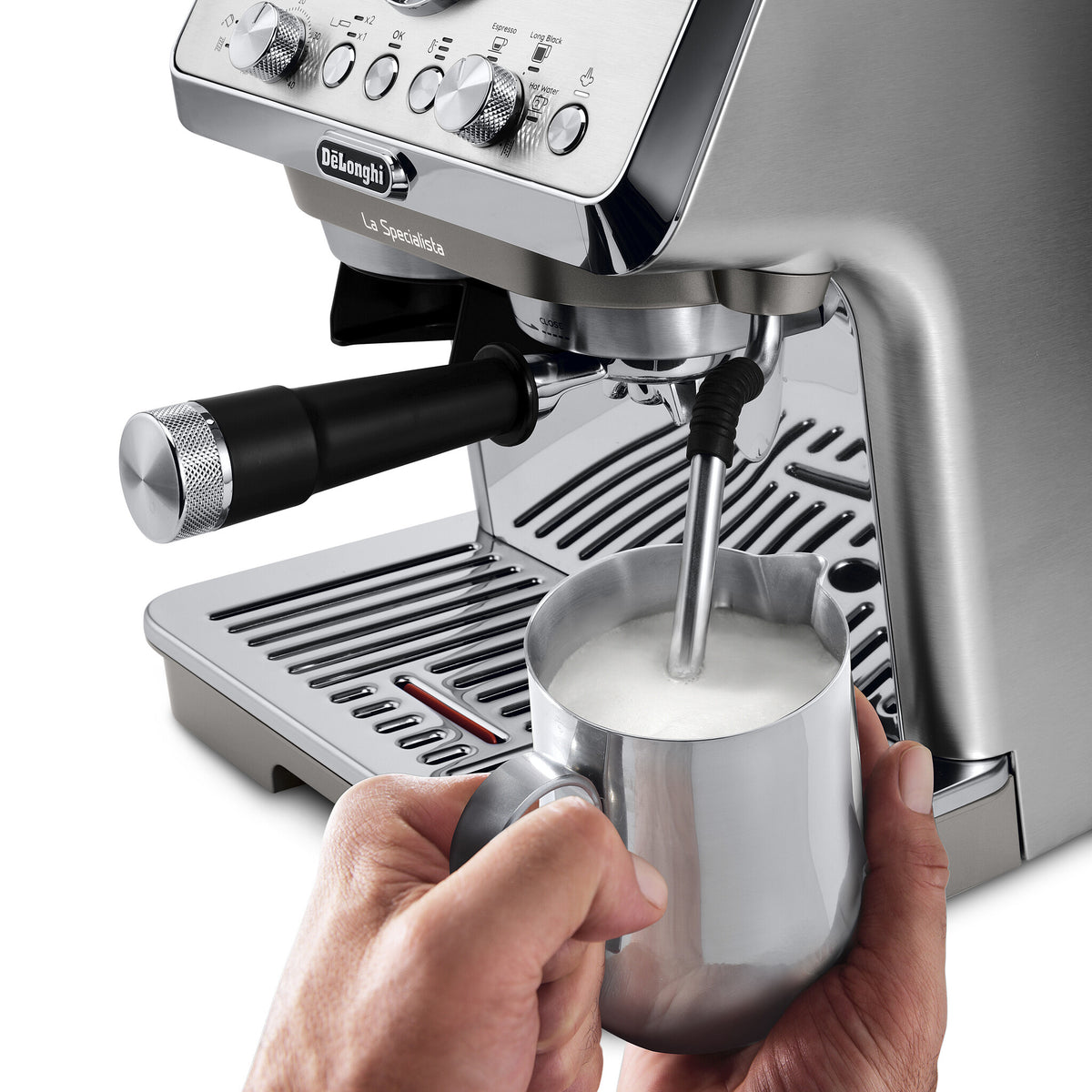 De’Longhi La Specialista Arte Evo - Manual Coffee Machine in Silver