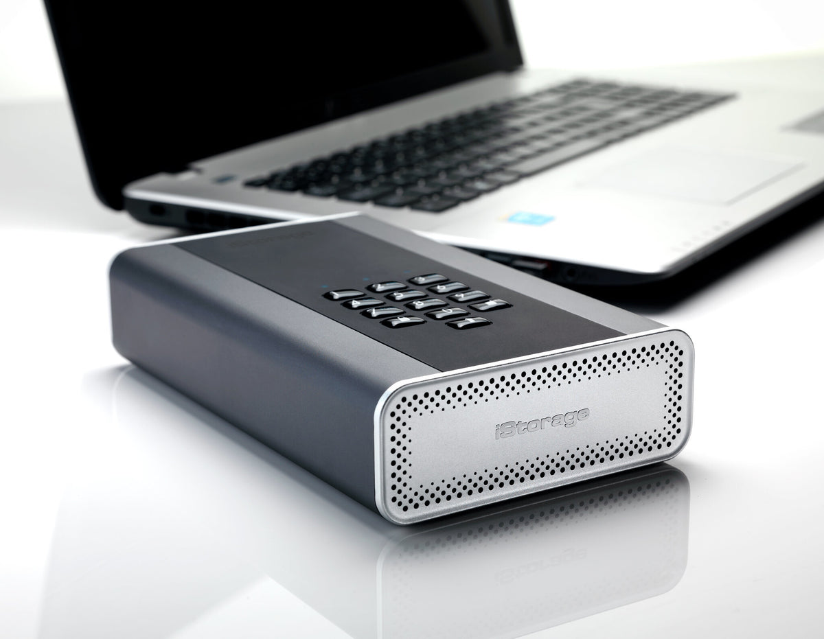 iStorage diskAshur DT2 - Secure Encrypted Desktop Hard Drive in Black - Password Protected - 2 TB