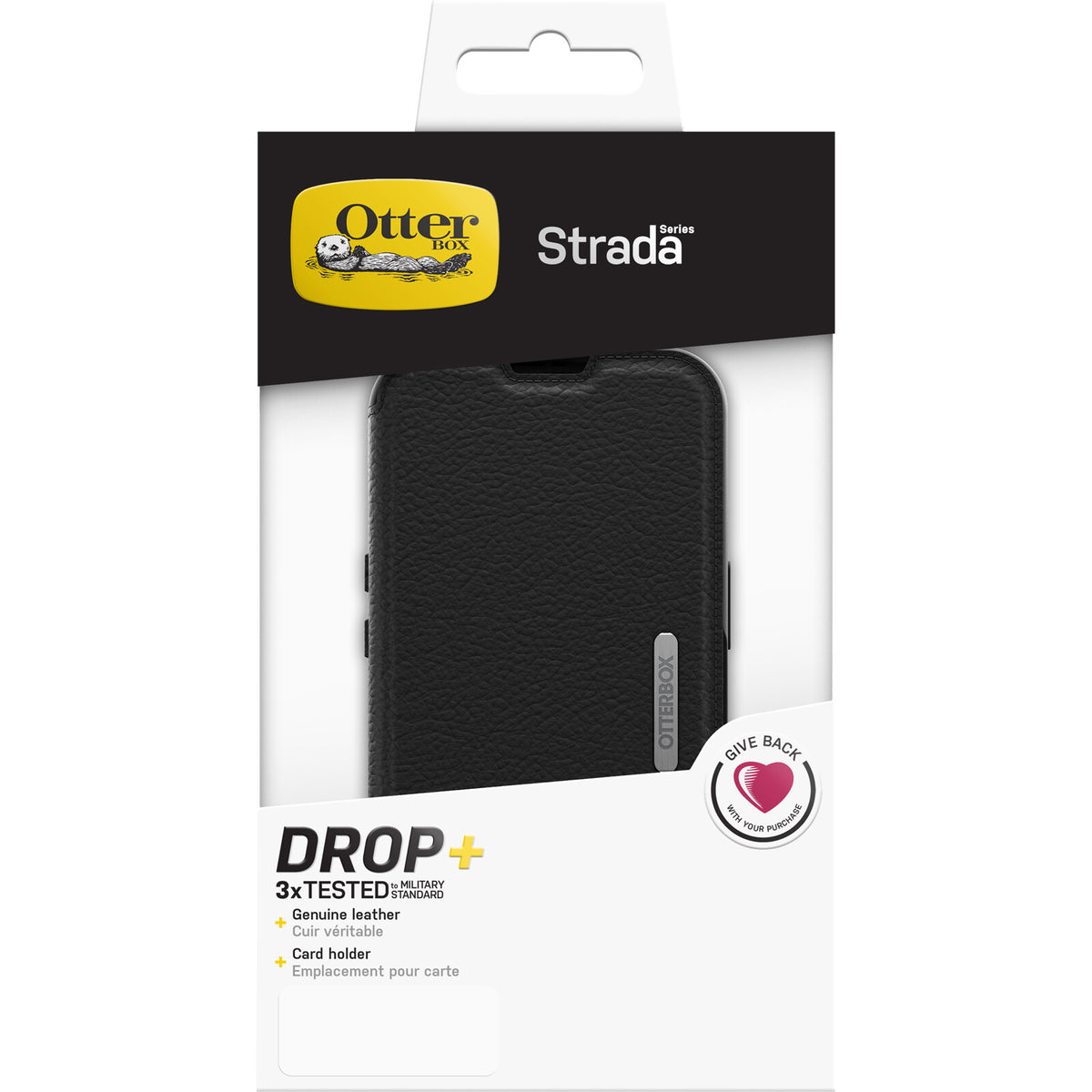 OtterBox Strada Folio Series for iPhone 13 in Black