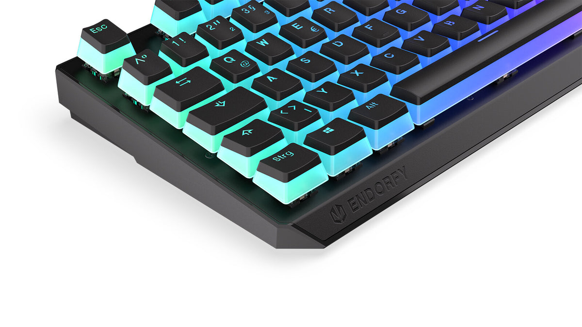 ENDORFY Thock - USB Wired RGB Mechanical Keyboard in Black (QWERTZ German)