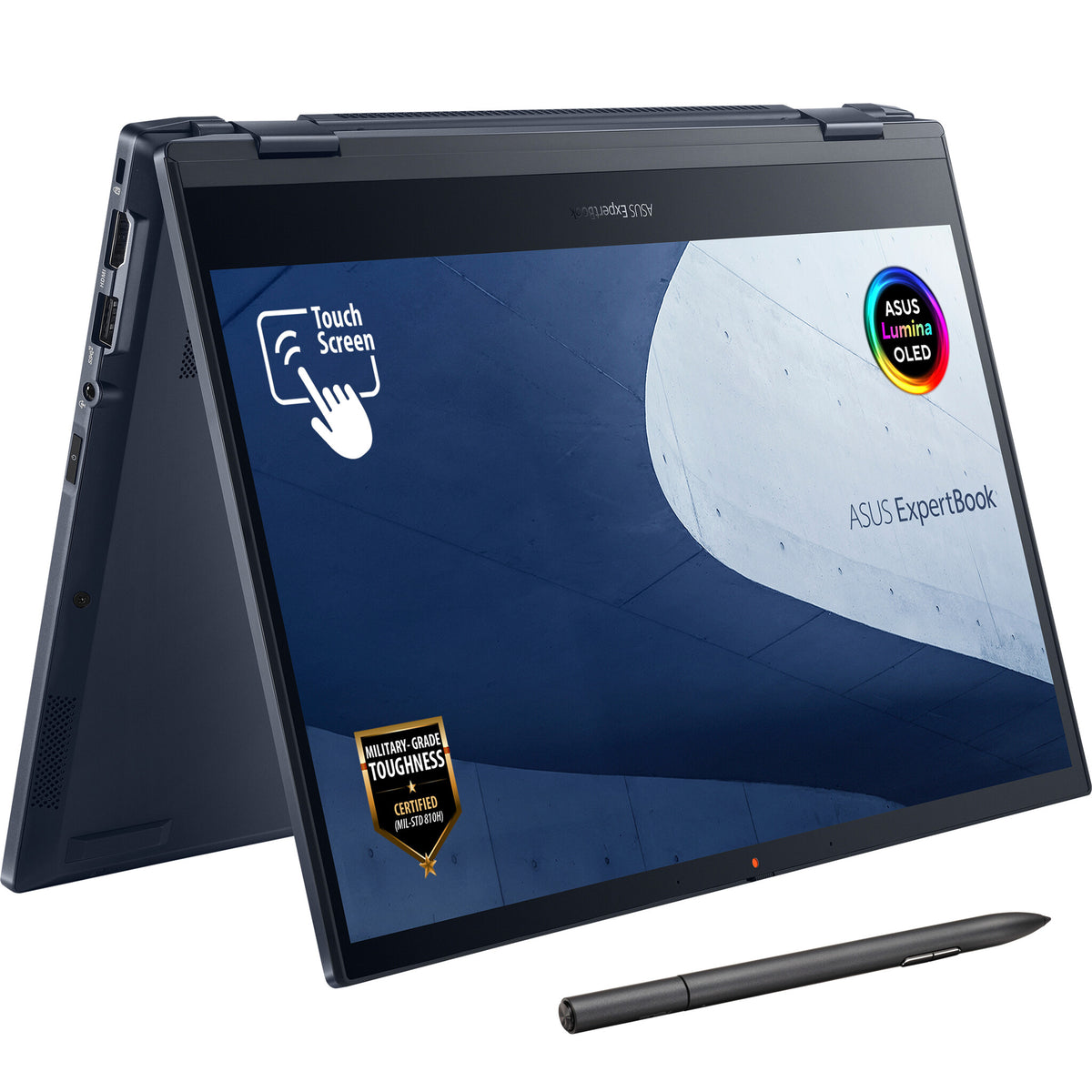 ASUS ExpertBook Hybrid (2-in-1) - 33.8 cm (13.3") - Touchscreen - Intel® Core™ i7-1165G7 - 16 GB DDR4-SDRAM - 512 GB SSD - Wi-Fi 6 - Windows 11 Pro - Black