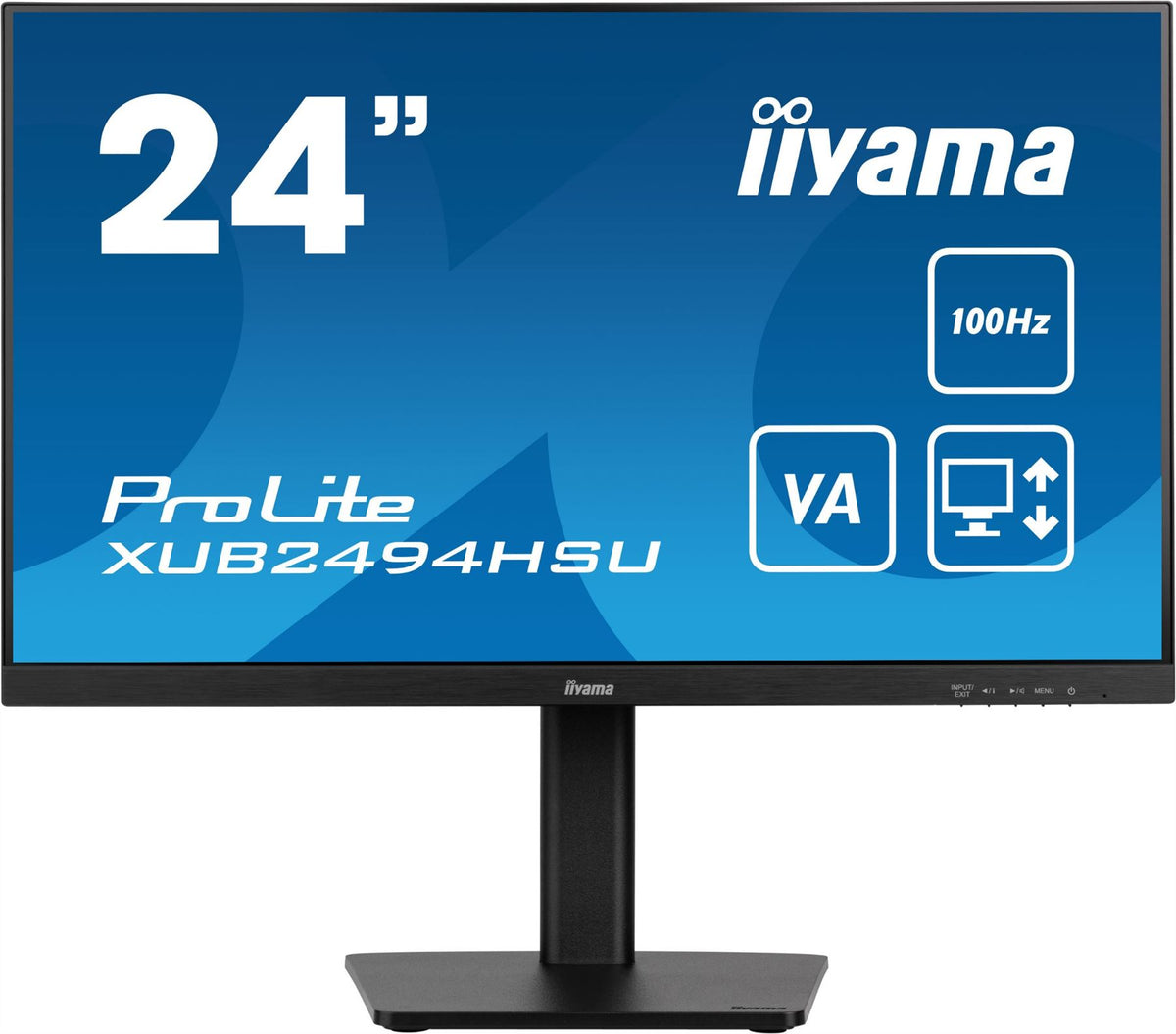 iiyama ProLite computer monitor 60.5 cm (23.8&quot;) 1920 x 1080 pixels Full HD LED Black
