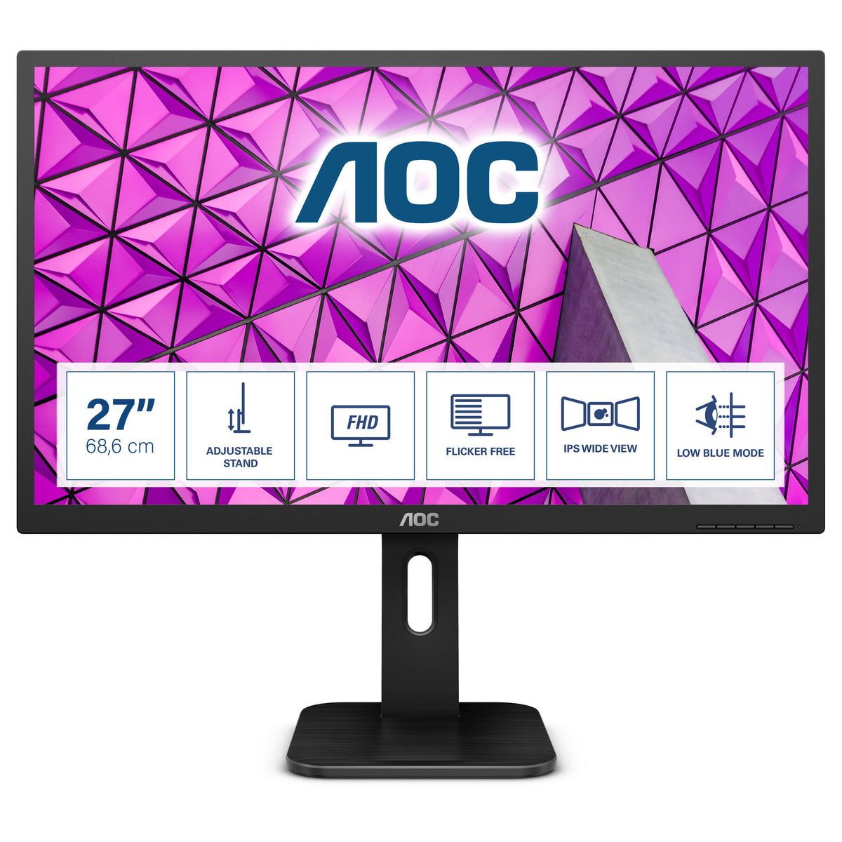AOC P1 27P1 - 68.6 cm (27") - 1920 x 1080 pixels FHD LED Monitor