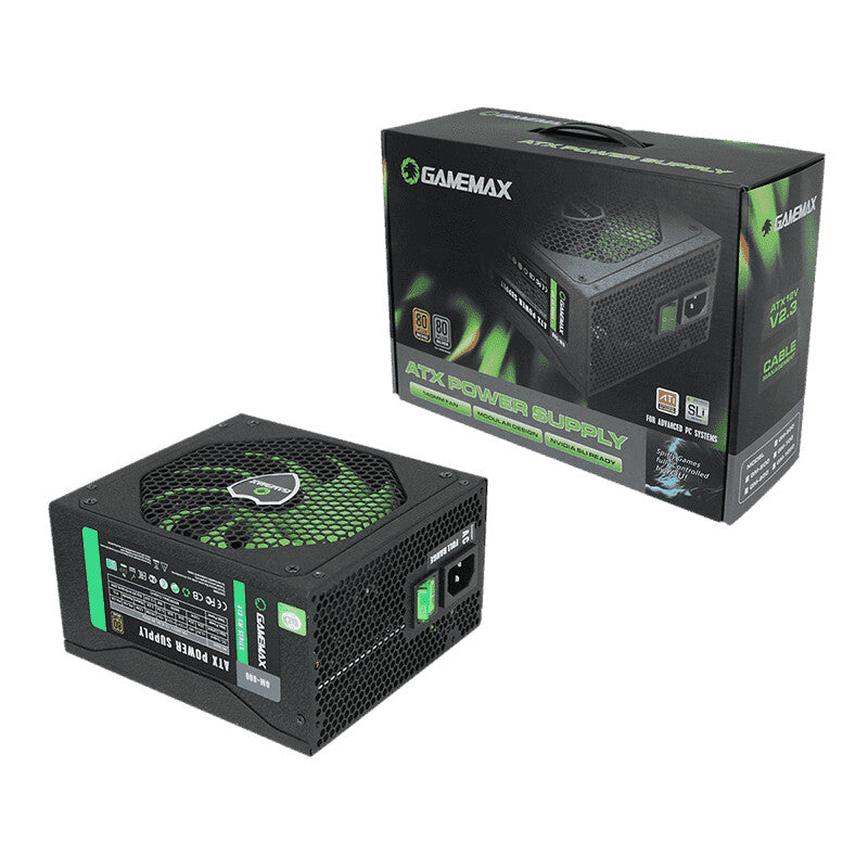 GameMax GM-800 - 800W 80+ Bronze Semi-Modular Power Supply Unit