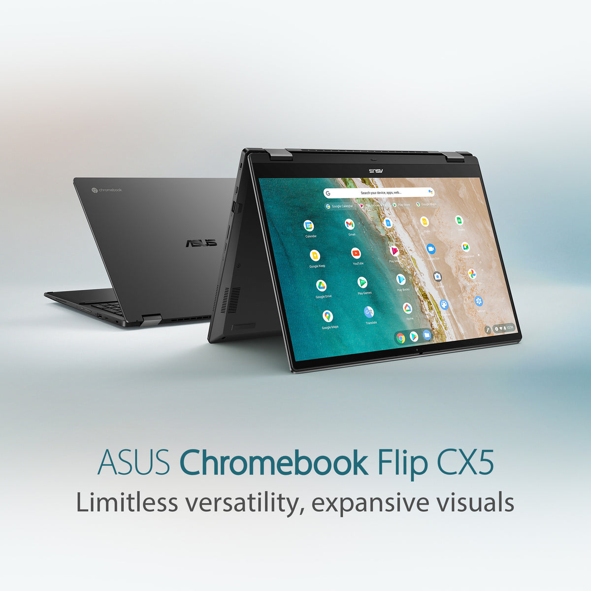 ASUS Chromebook Flip CX5 - 40.6 cm (16") - Touchscreen - Intel® Core™ i5-1235U - 8 GB LPDDR4x-SDRAM - 256 GB SSD - Wi-Fi 6E - ChromeOS - Grey