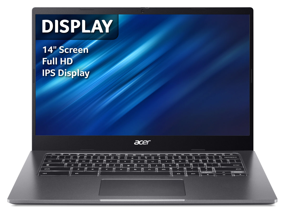 Acer Chromebook 514 - 35.6 cm (14&quot;) - Intel® Core™ i5-1135G7 - 8 GB LPDDR4x-SDRAM - 256 GB SSD - Wi-Fi 6 - ChromeOS - Grey