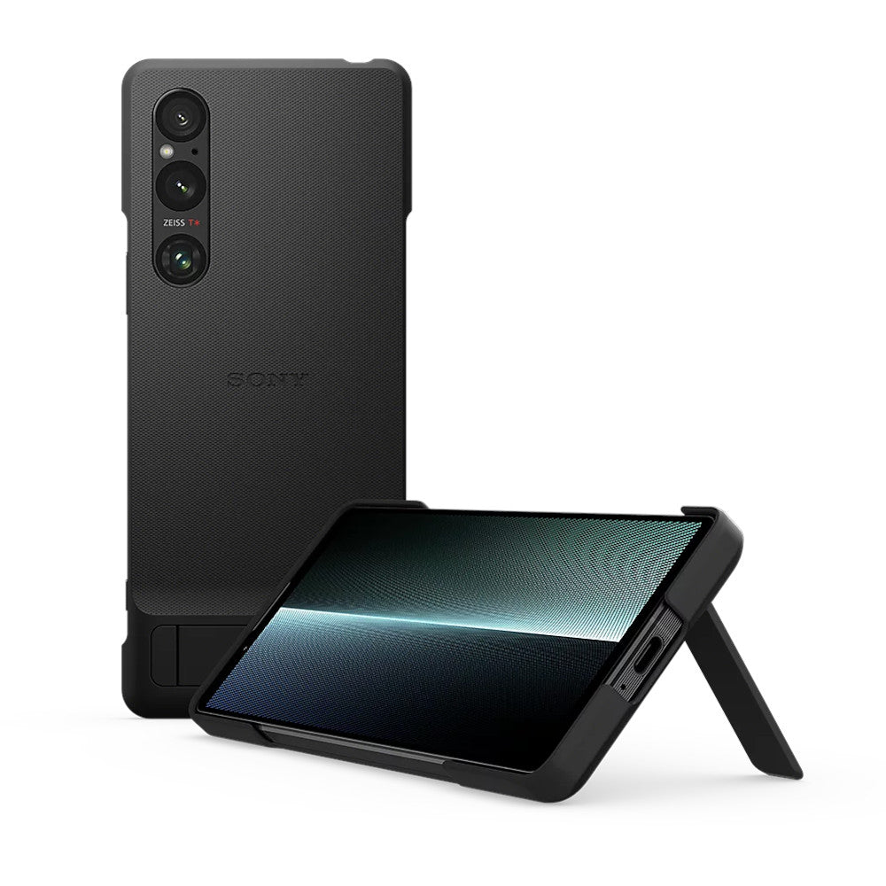 Sony Xperia 1 V Cover with Stand Black