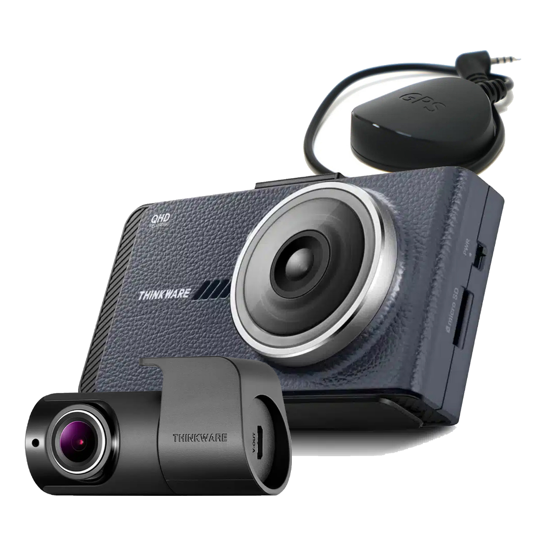 Thinkware X800 Touch Screen Dash Cam - QHD 1440p Front & FHD 1080p Rear Dash Camera - Hardwire & Cigar Lead - with 32GB SD Card
