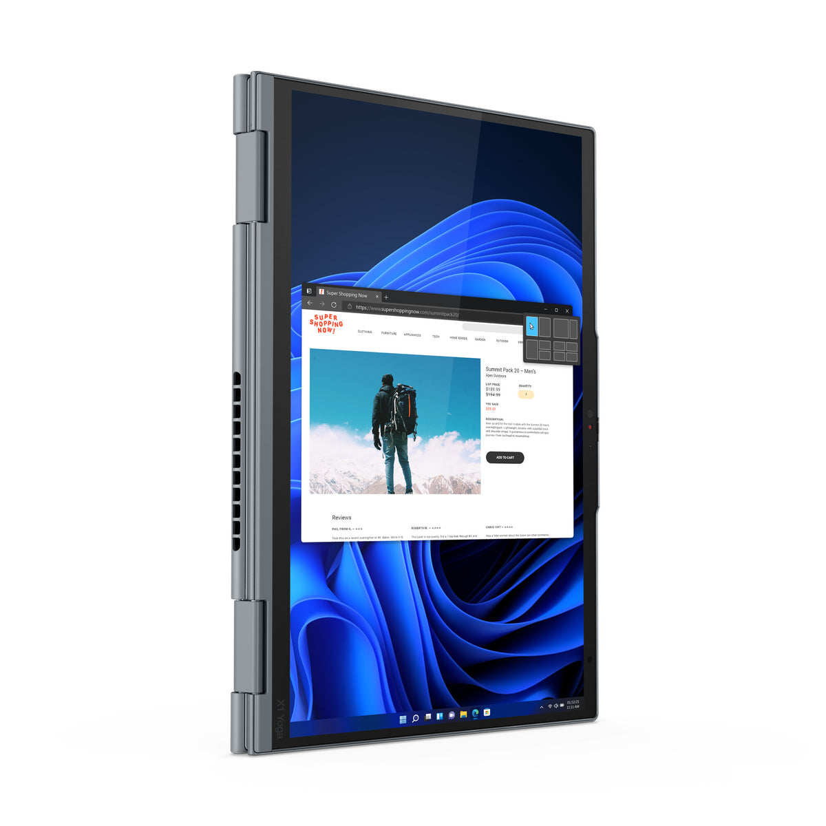 Lenovo ThinkPad Yoga X1 Gen 7 (14" Intel) Intel® Core™ i7 i7-1260P Hybrid (2-in-1) 35.6 cm (14") Touchscreen WQUXGA 16 GB LPDDR5-SDRAM 512 GB SSD Wi-Fi 6E (802.11ax) Windows 11 Pro Grey