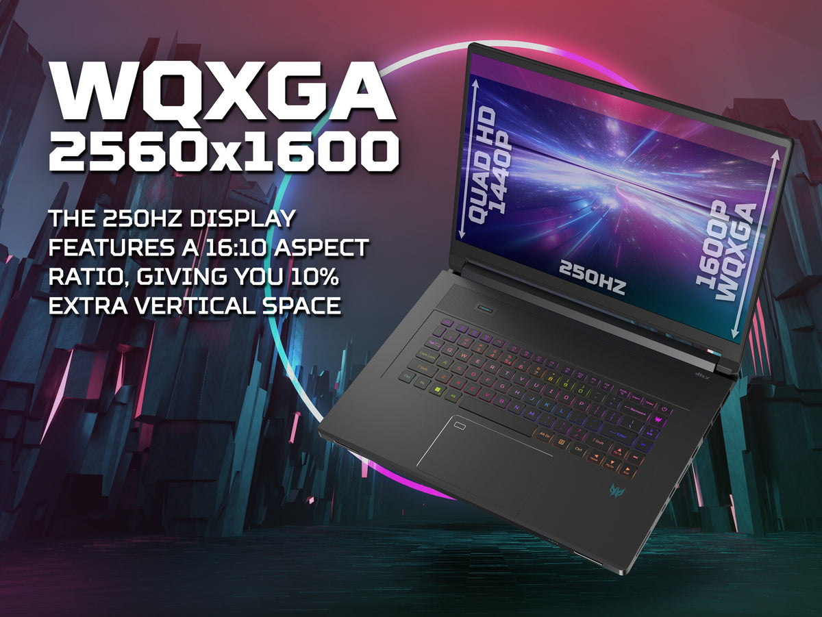 Acer Predator Triton 17X - 43.2 cm (17") - Intel® Core™ i9-13900HX - 64GB DDR5-SDRAM - 4TB NVMe SSD - NVIDIA GeForce RTX 4090 - Wi-Fi 6E - Windows 11 Home - Black