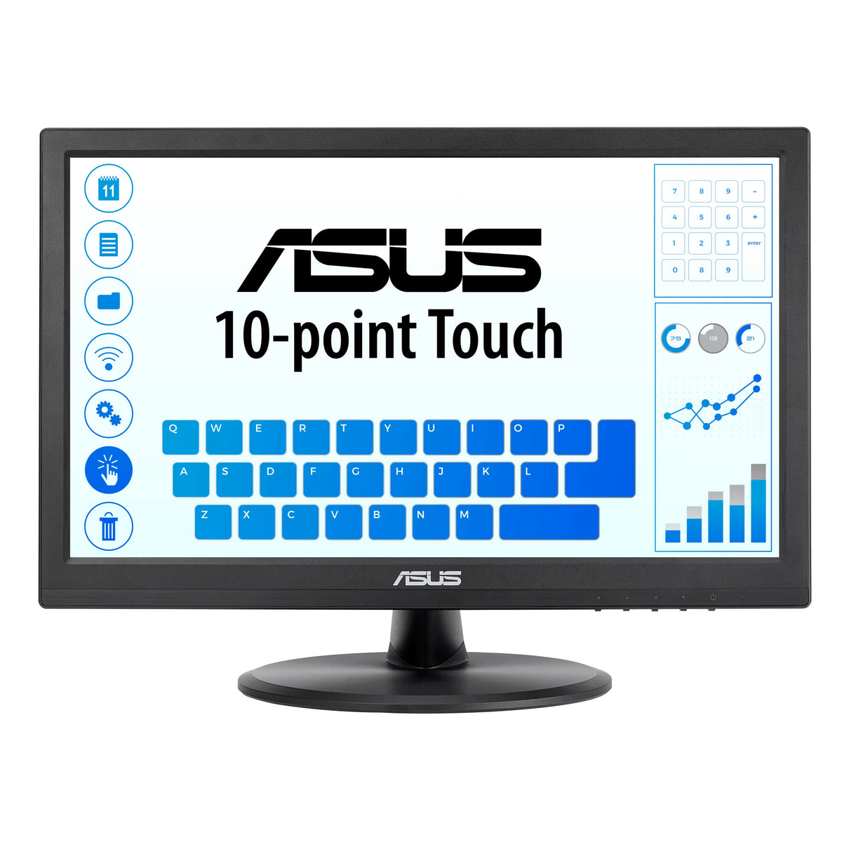 ASUS VT168HR - 39.6 cm (15.6") - 1366 x 768 pixels WXGA LED Touchscreen Monitor