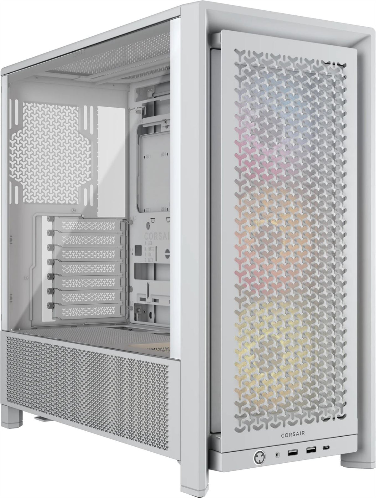 Corsair FRAME 4000D RS ARGB - ATX Mid Tower Case in White
