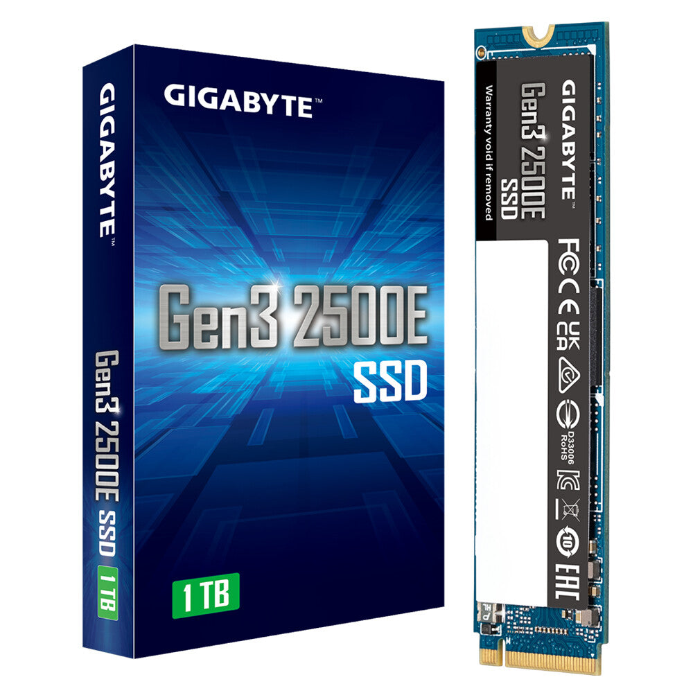 GIGABYTE Gen3 2500E - PCI Express 3.0 NVMe 3D NAND M.2 SSD - 1 TB