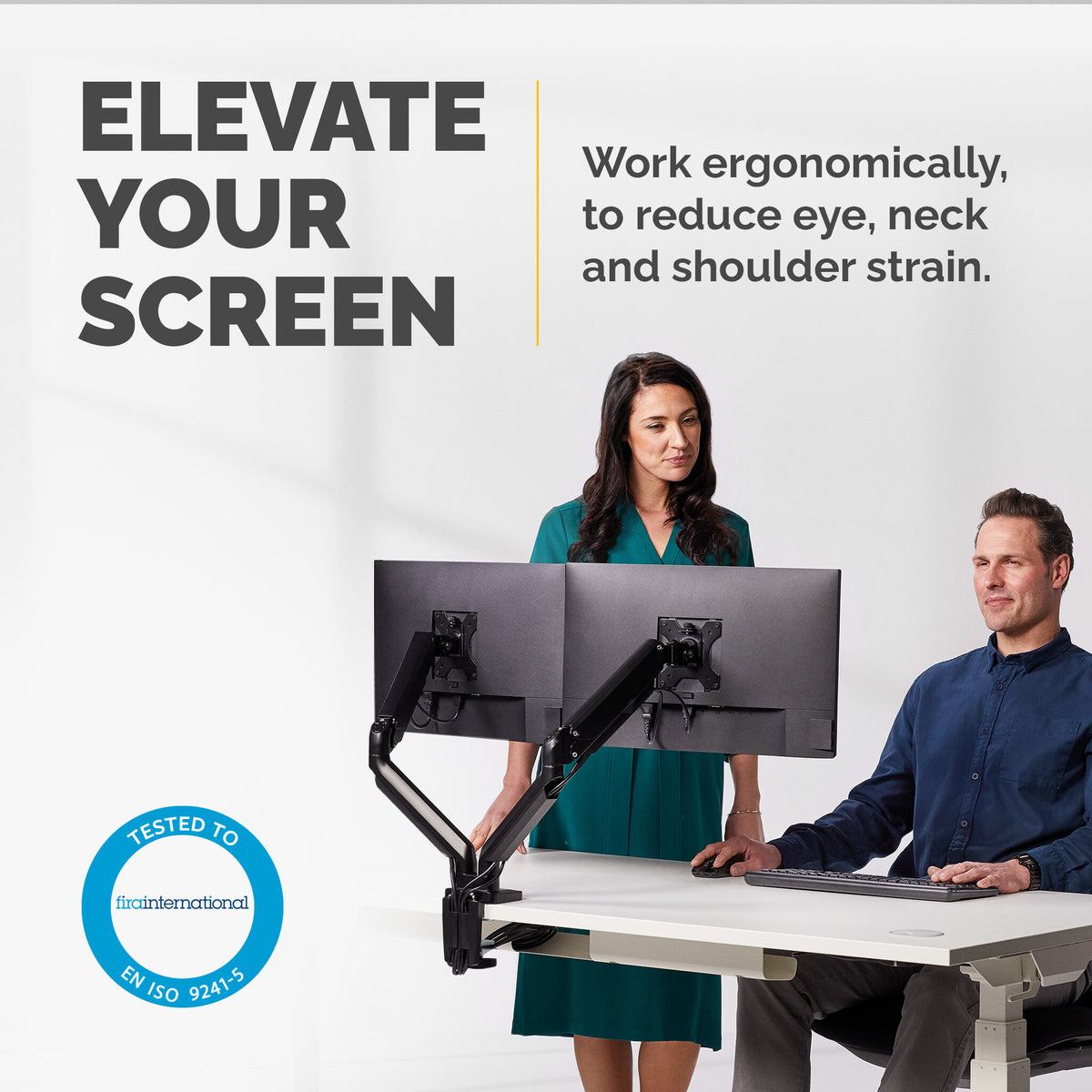Fellowes Platinum Series 8042501 - Desk monitor mount for upto 81.3 cm (32")