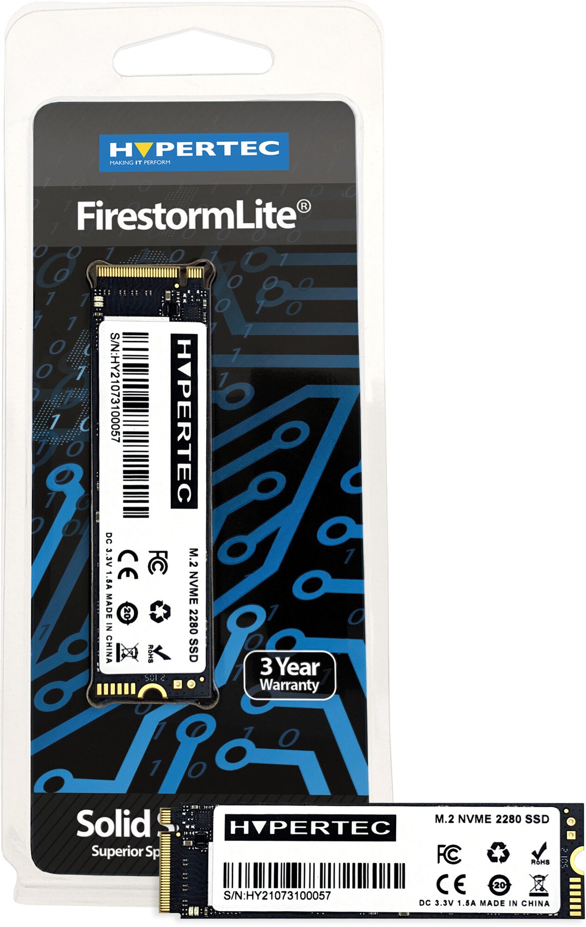 Hypertec FirestormLite - PCI Express NVMe M.2 SSD - 2.05 TB