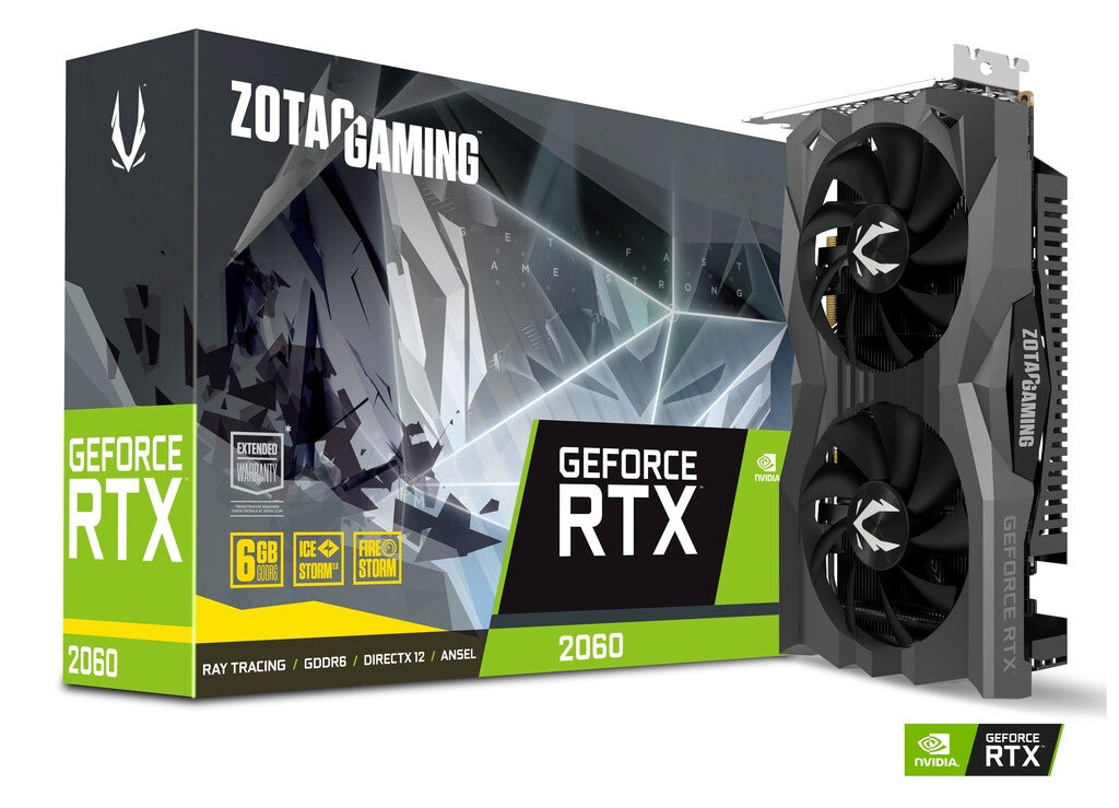 Zotac GAMING - NVIDIA 6 GB GDDR6 GeForce RTX 2060 graphics card