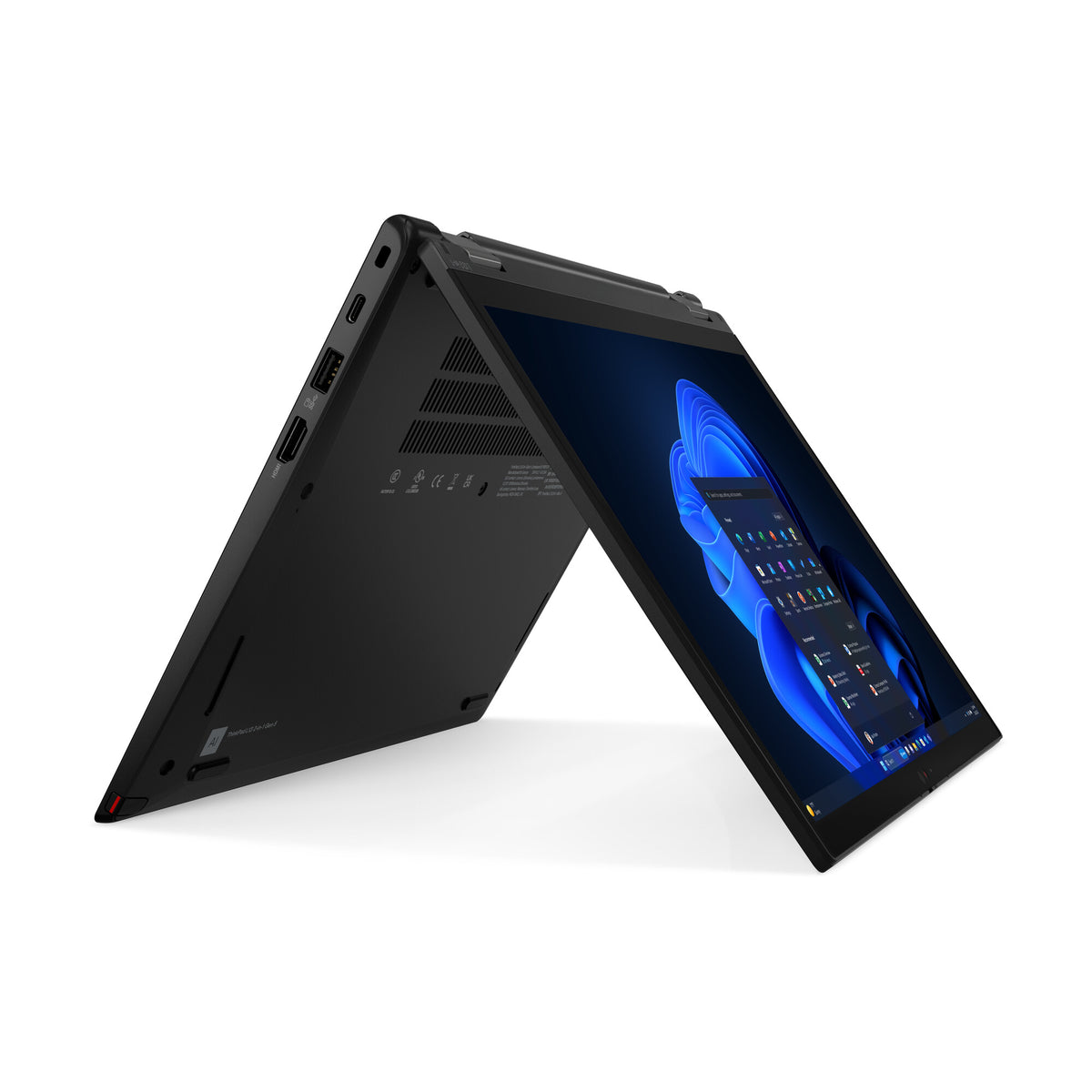 Lenovo ThinkPad L13 Hybrid (2-in-1) - 33.8 cm (13.3") - Touchscreen - Intel Core Ultra 7 155U - 16 GB LPDDR5-SDRAM - 512 GB SSD - Wi-Fi 6E - Windows 11 Pro - Black